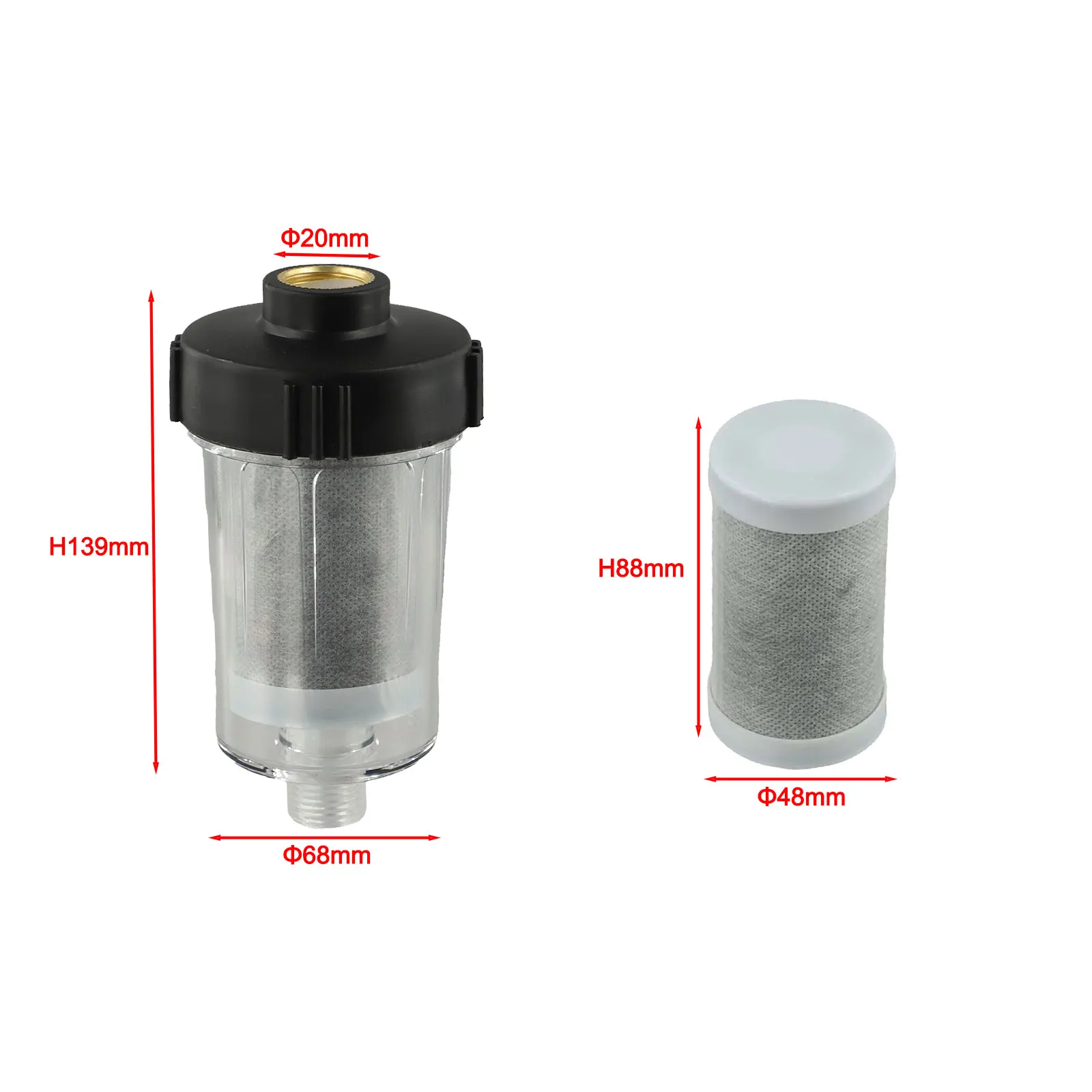 

Простая установка Удобная и практичная Чистая и безопасная питьевая вода с активированным углем Компактная совместимость