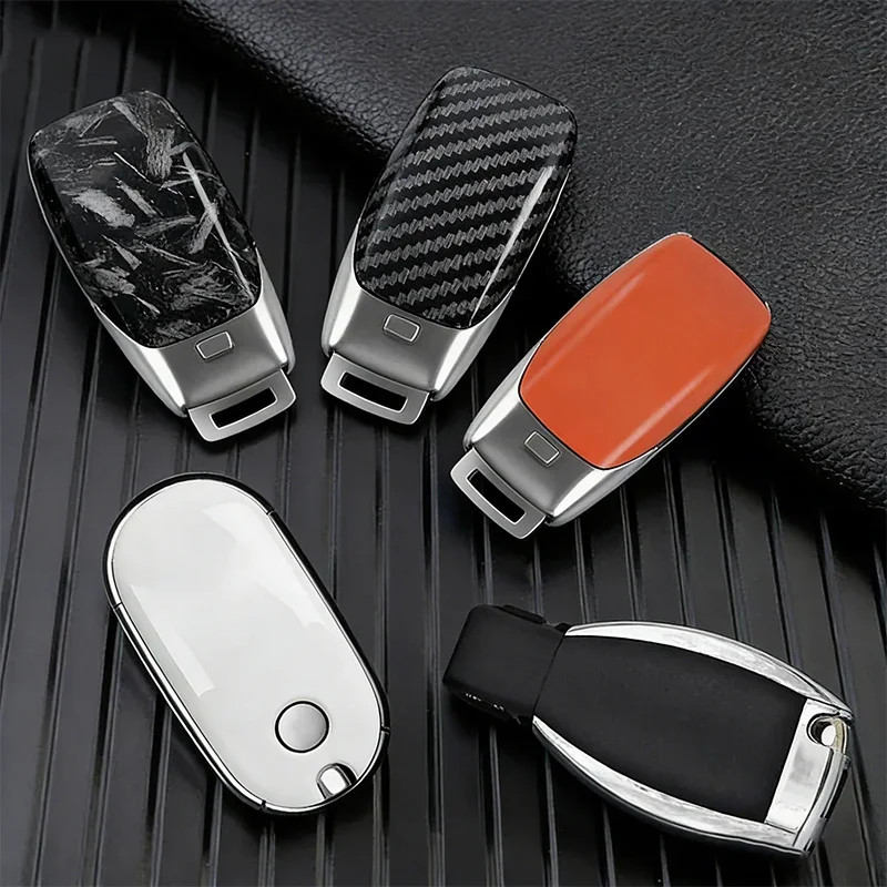 Replacement Key Shell Part Car Key Fob Case Back Cover Protective Shell Case Fit for Mercedes C/E/S/GLK/GLC Class & E300 C260
