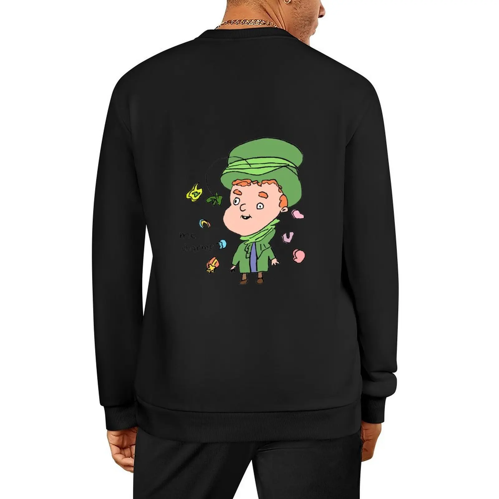 

cursed lucky charms guy Pullover tracksuit blouse men clothing autumn sweatshirt