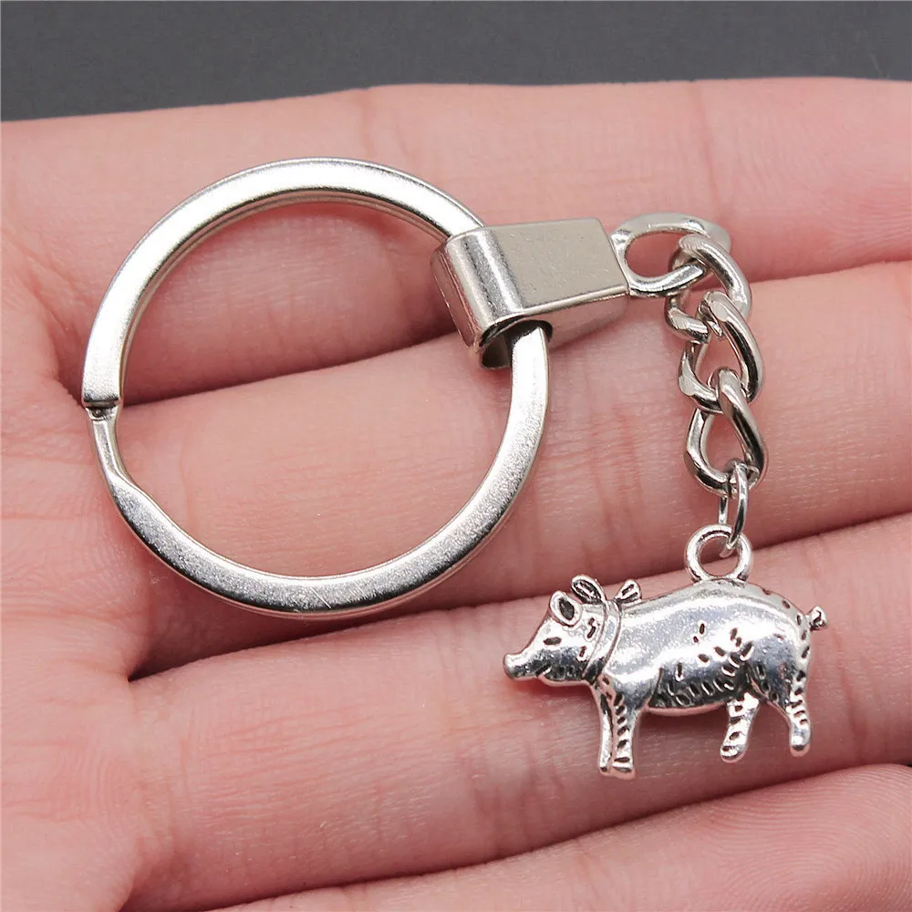 حلقات المفاتيح 30 مم مجوهرات عصرية على شكل أرنب كلب قطة