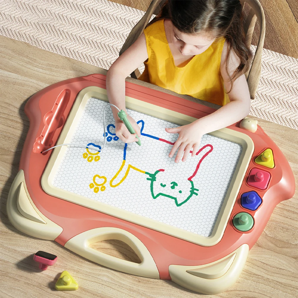 Magnetisches Malbrett für Kinder, Kunststoff, wiederverwendbar, abwischbar, großer Raum, Zeichenbrett, Lernspielzeug für Kinder