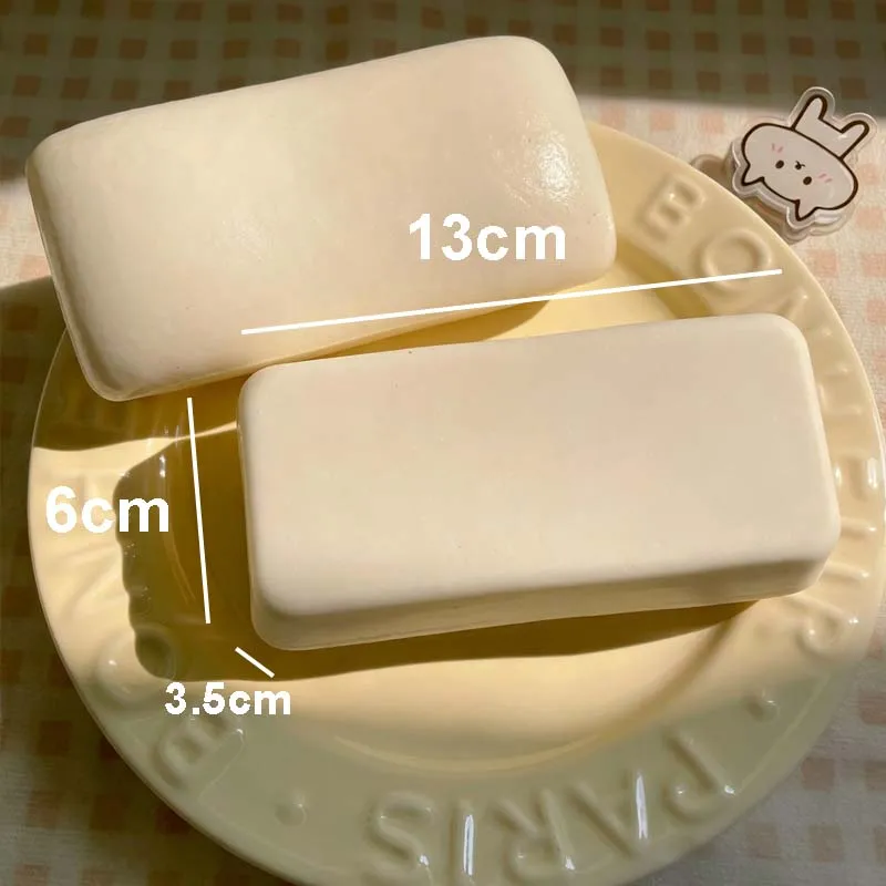 Squishy Simulated Rice Cake Bread Squeeze Toy Super Soft Stress Relief Slow Rising Sensory Fidget Toys for Adults Relaxing Gifts