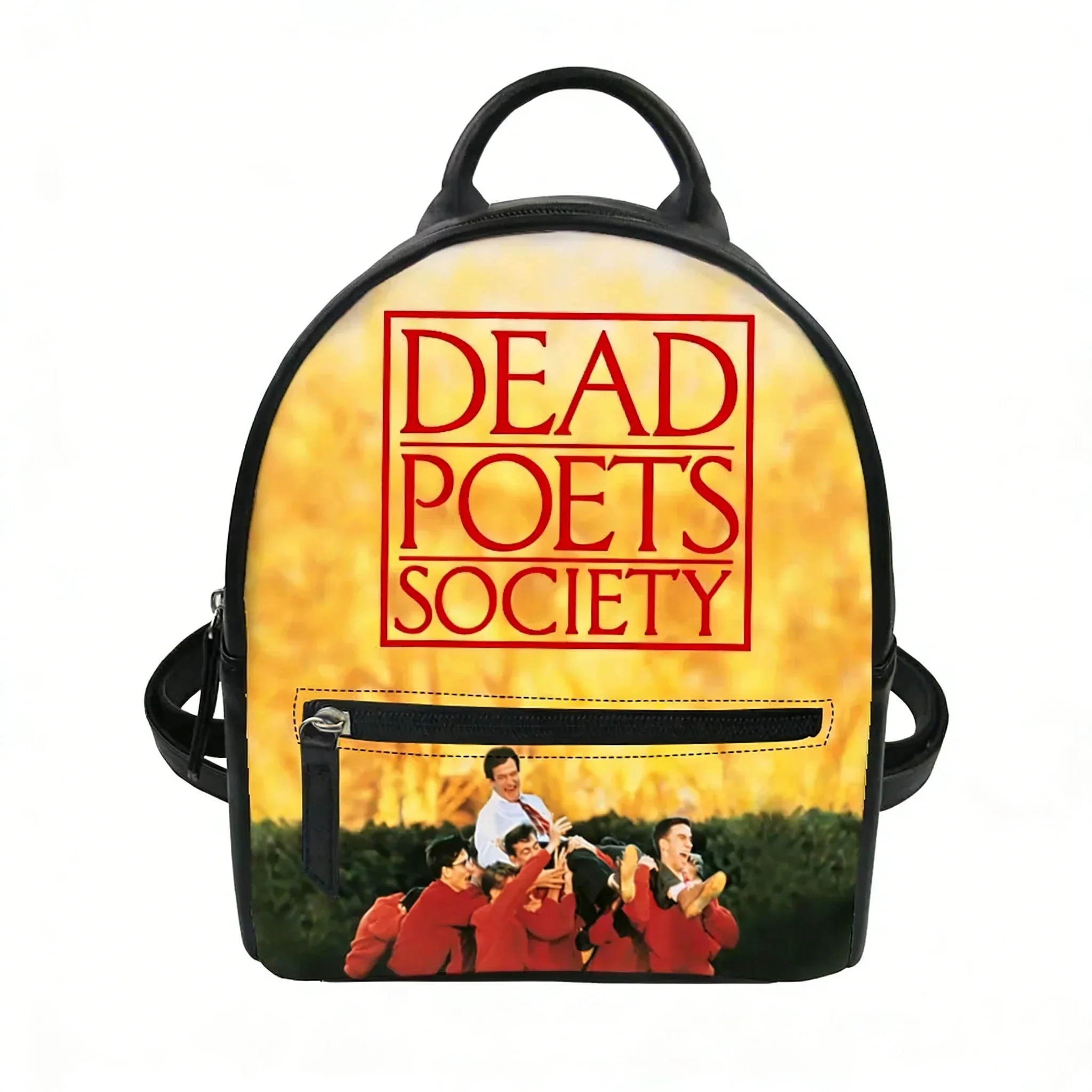 

Dead Poets Society Comedy Movies Custom Backpack Purse Carter Schoolbags Double Shoulder Bag Mini Daypack Leather Travel Bag
