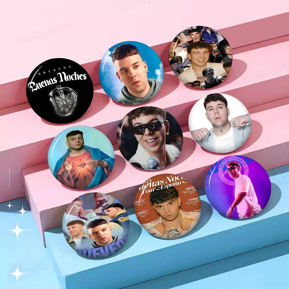 Hot Singer Q-Quevedo Buenas Noches Anime Brooches Cute Cartoon  Badge Jacket Jeans Lapel Pin Gift Accessorie