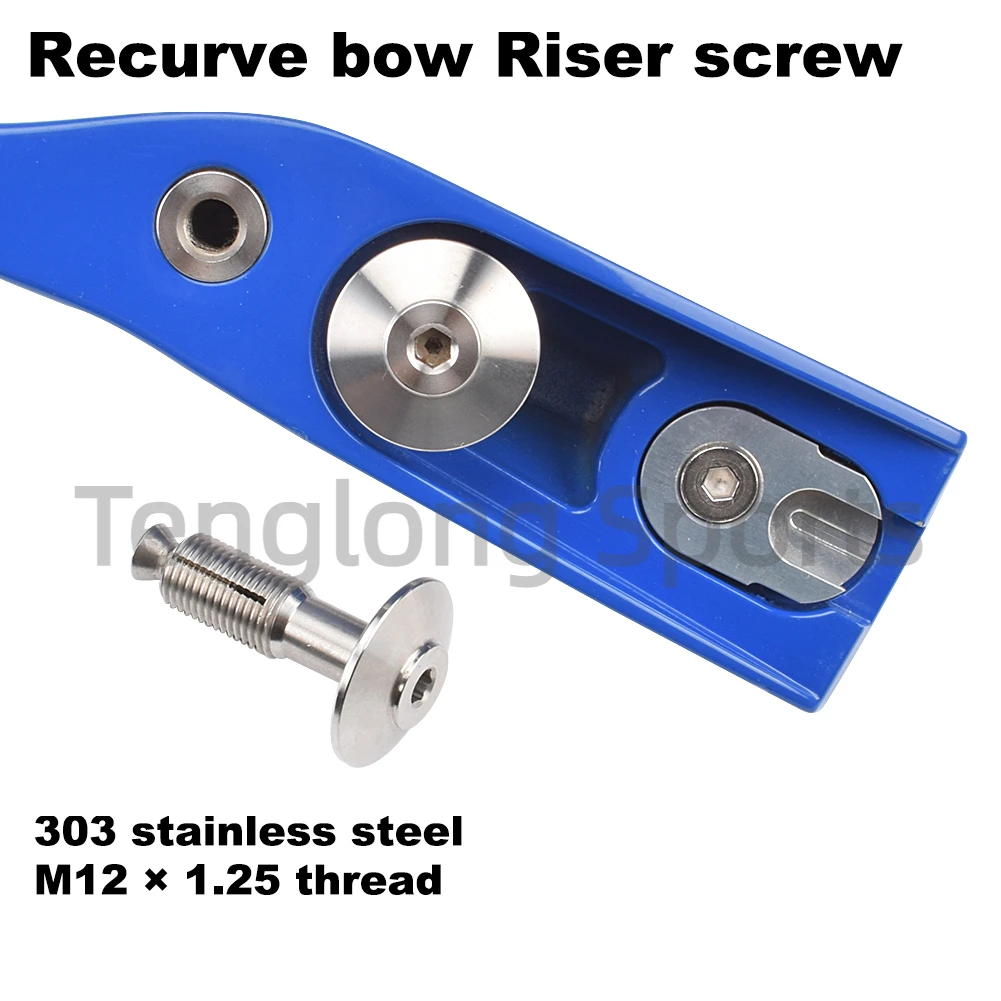 M12 × 1,25 ilf Gliedmaßen Schraube Edelstahl Recurve Bogens ch raube Abnahme schraube 1 stücke