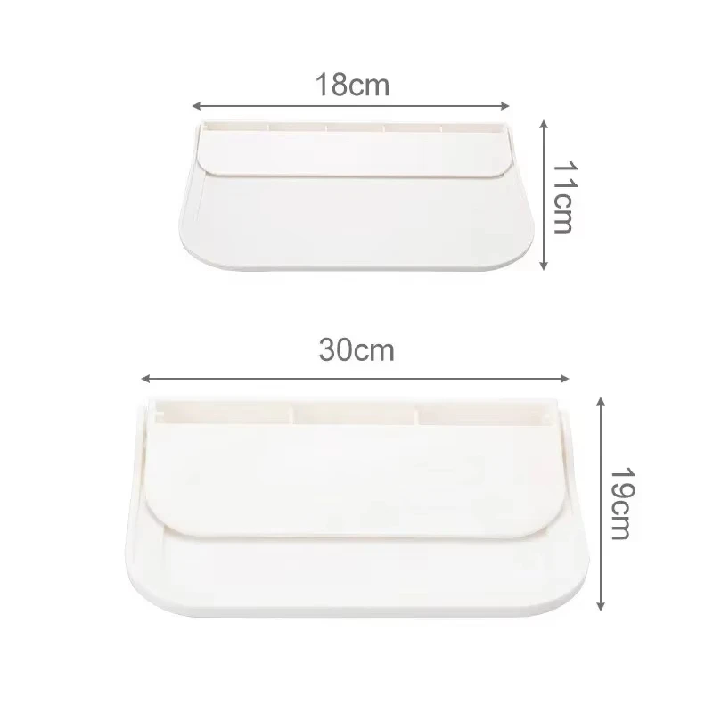 Foldable Storage Rack Punch-Free Phone Holder Folding Wall Mounted Shelf Saving Space Wifi Router Storage Tray BathroomOrganize