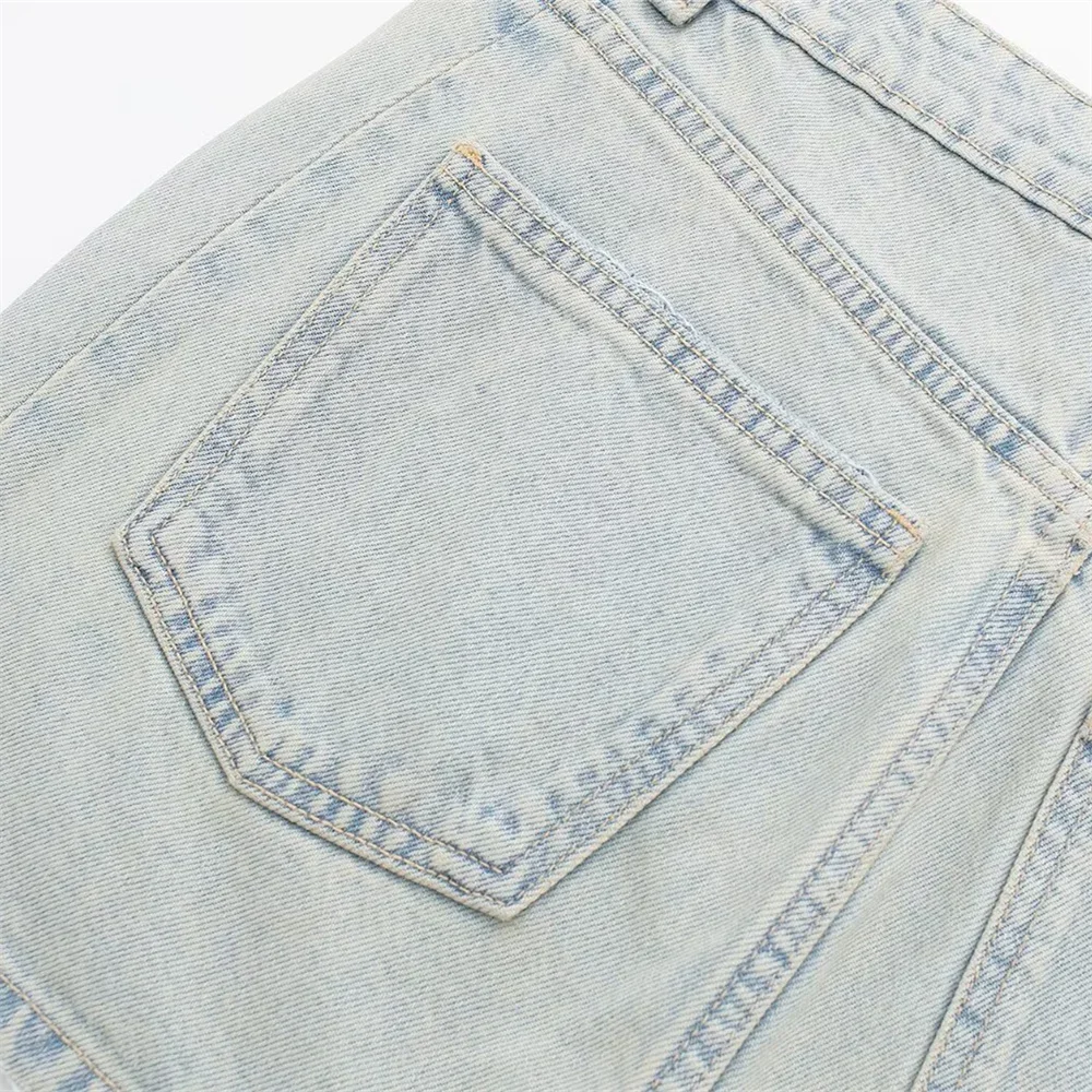 LIBIELIY 2025ZAR Spring/Summer New Women's European And American Style Denim Tight Fitting Corset Jacket Jacket Jacket Half S