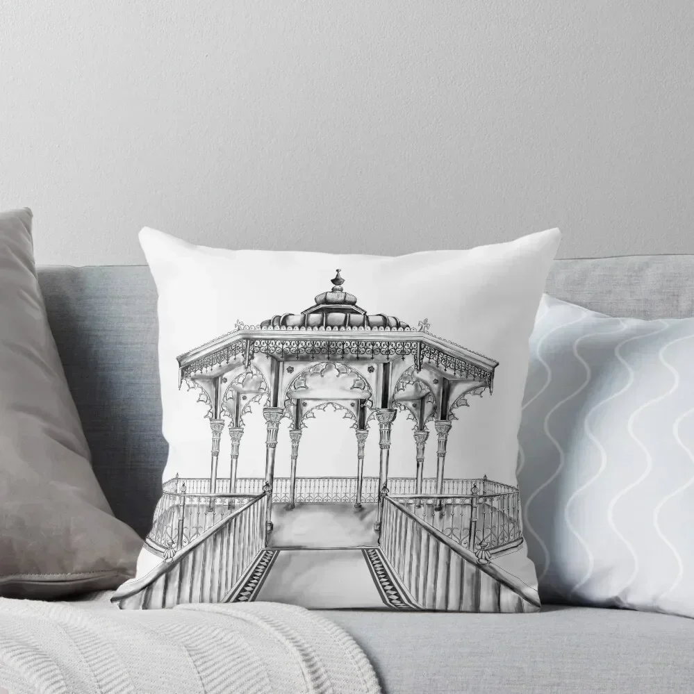 

Brighton Bandstand illustration - Brighton beach Throw Pillow luxury sofa pillows Cushion Child Luxury Pillow Cover pillow