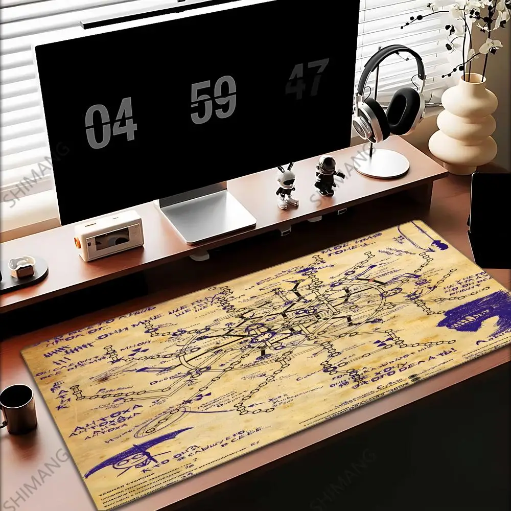 

Mouse Pad Large rubber mouse pad with lock edge computer gamer HD Metro Exodus printing desk pad keyboard padpad