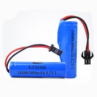 2PCS 14500 7.4V 800mAh Lipo Battery Spare Part for JJRC C2 D828 RC Toy Car Battery Replacement Accessory