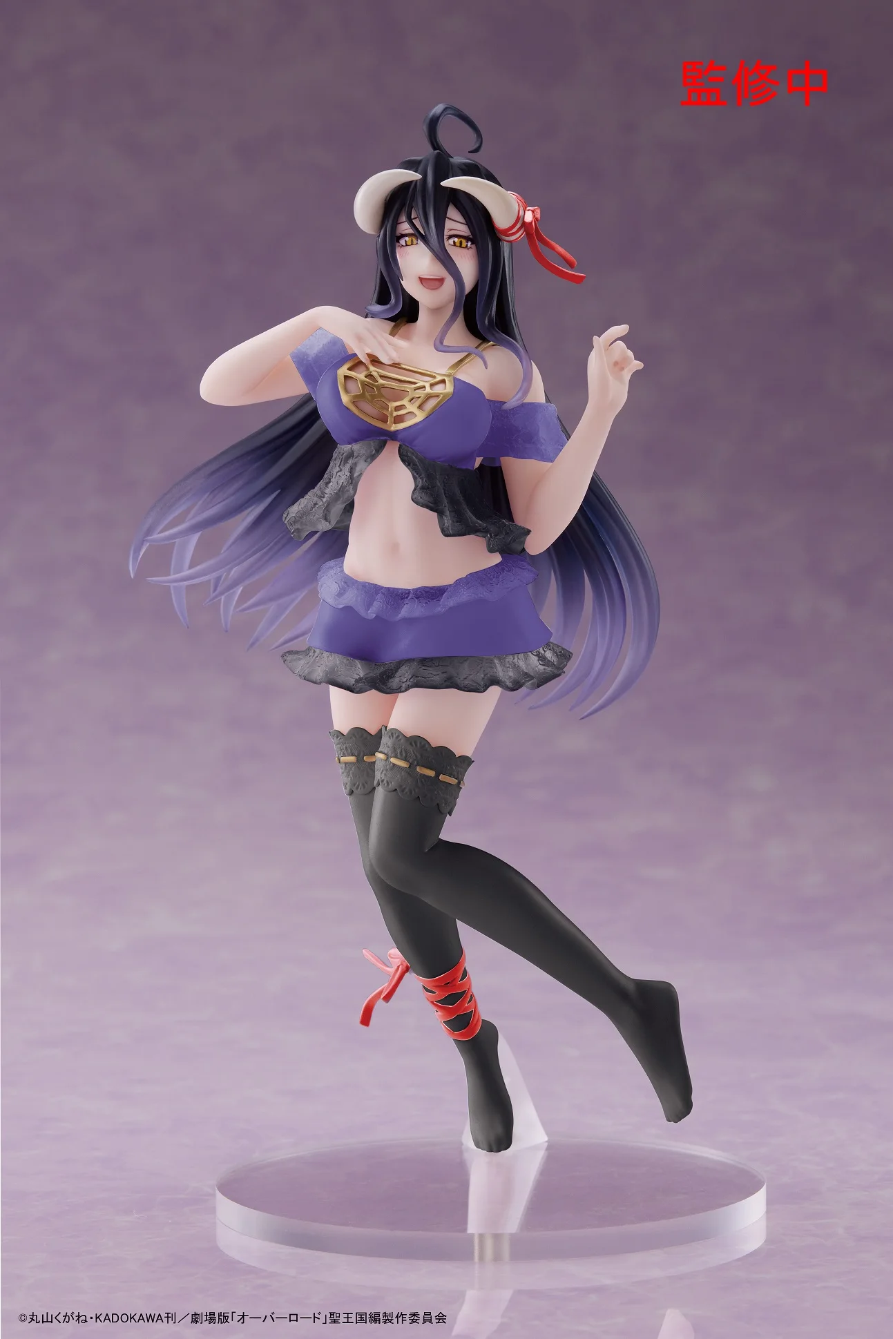 Pre-sale Original 18cm Figuras Anime TAITO Coreful Overlord Albedo Nightwear Renewal Anime Figure Model Toy Doll Gifts