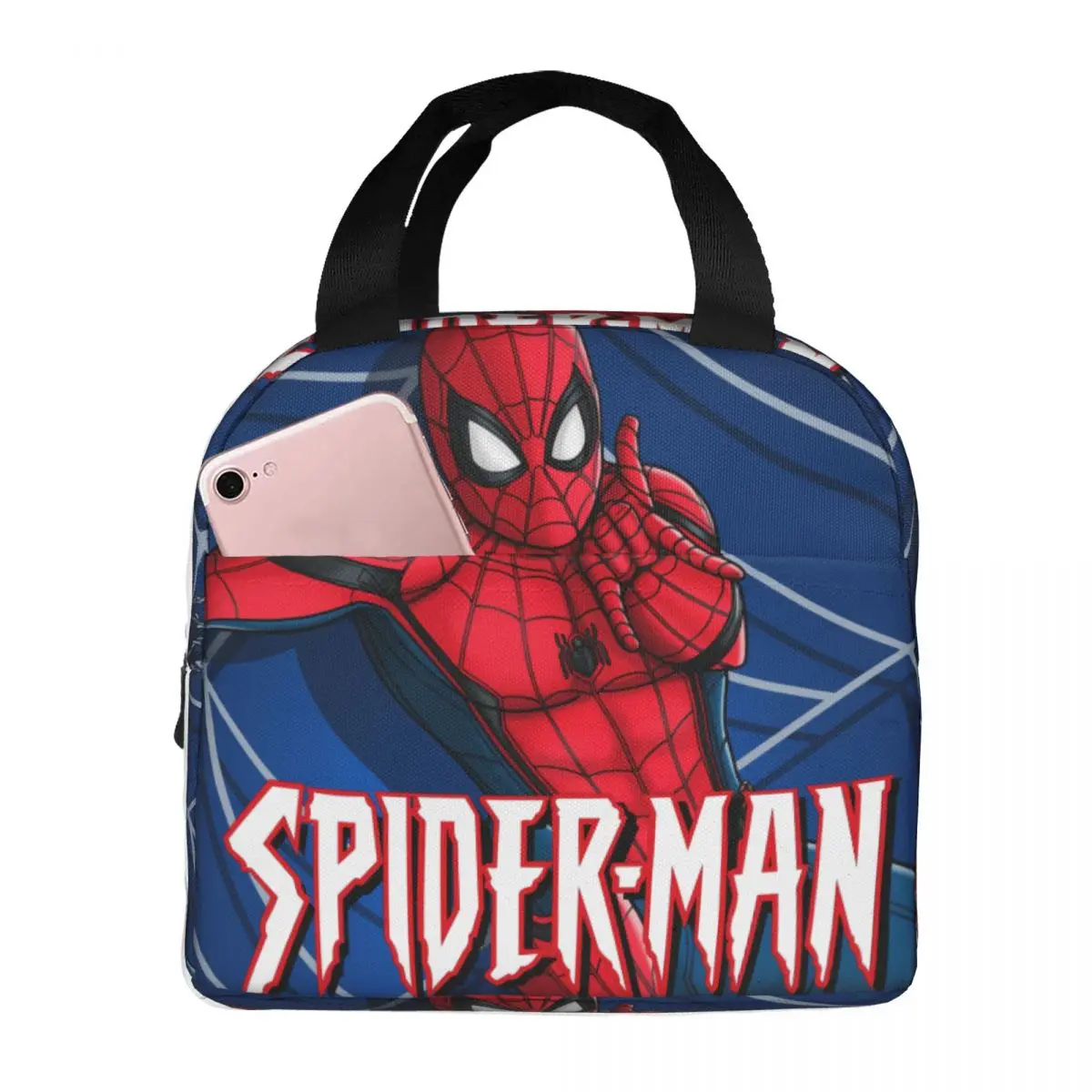 For Work Signs Multifunction Unique Marvel Spider Man Bento Boxes Office Staff Food Container