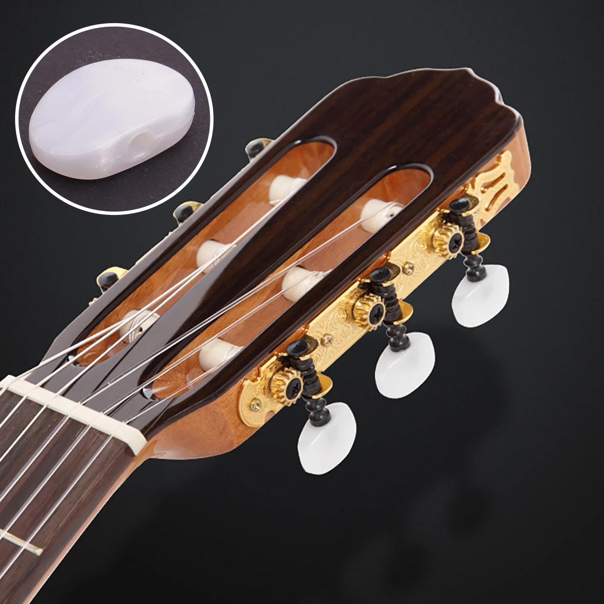 

6Pcs Guitar Tuning Peg Knob Exquisite Machine Head Cap for Acoustic Guitars Easy Install Guitar Tuning Peg Cap