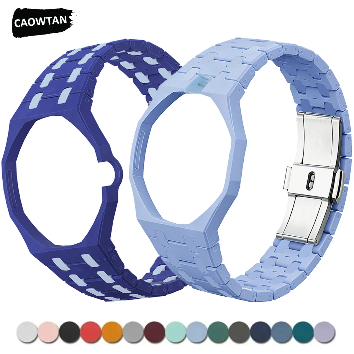 bioceramics-watch-case-strap-for-swatch-x-ap-royal-pop-modification-kit-set-bumper-correa-band-changer-to-wristwatch-accessories