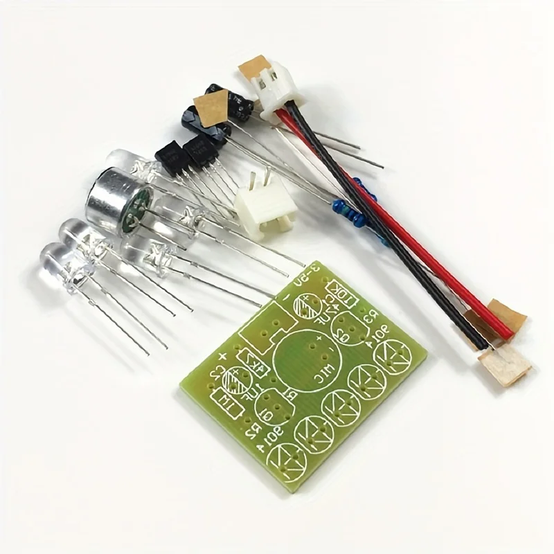 3V-5.5V Voice Activated Control Lamp LED Melody Light Module DIY Electronic Funny Kit Production Suite Learning PCB Laboratory