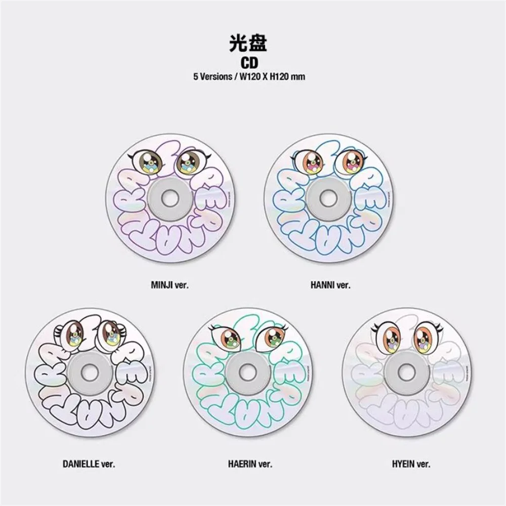 سجلات الأقراص المضغوطة اليابانية NEWJEANS Whale x Takashi Murakami حقيبة ألبوم CD خارق للطبيعة بطاقة صغيرة محيطية عرض خاص