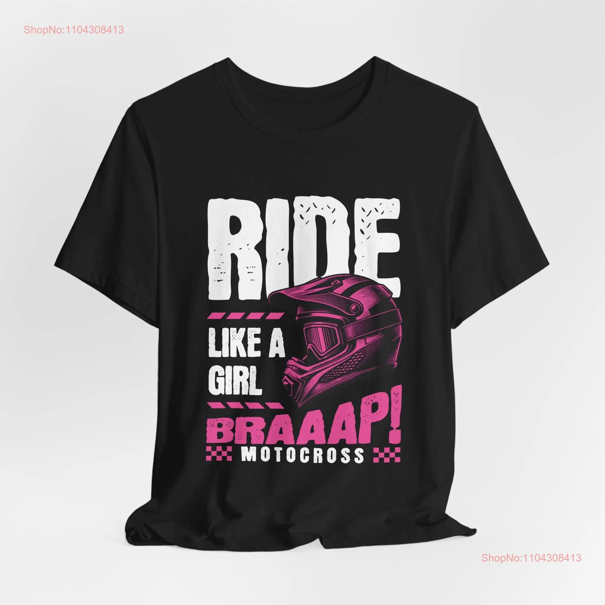 Ride Like A Girl Motocross T Shirt Motorcycle Power Helmet DirtBike Atv For Her Jersey  See Size Chart