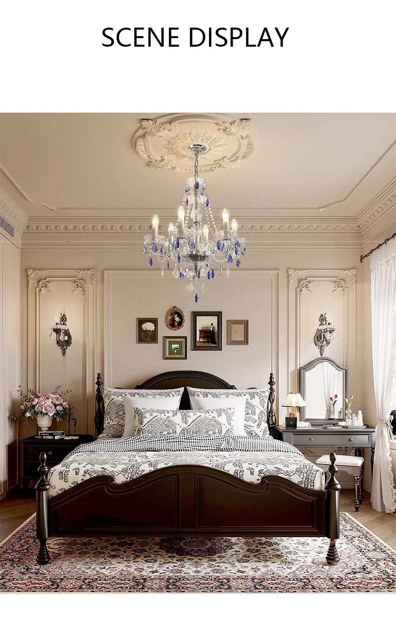 European K9 Crystal Chandelier Living Room Candle E27