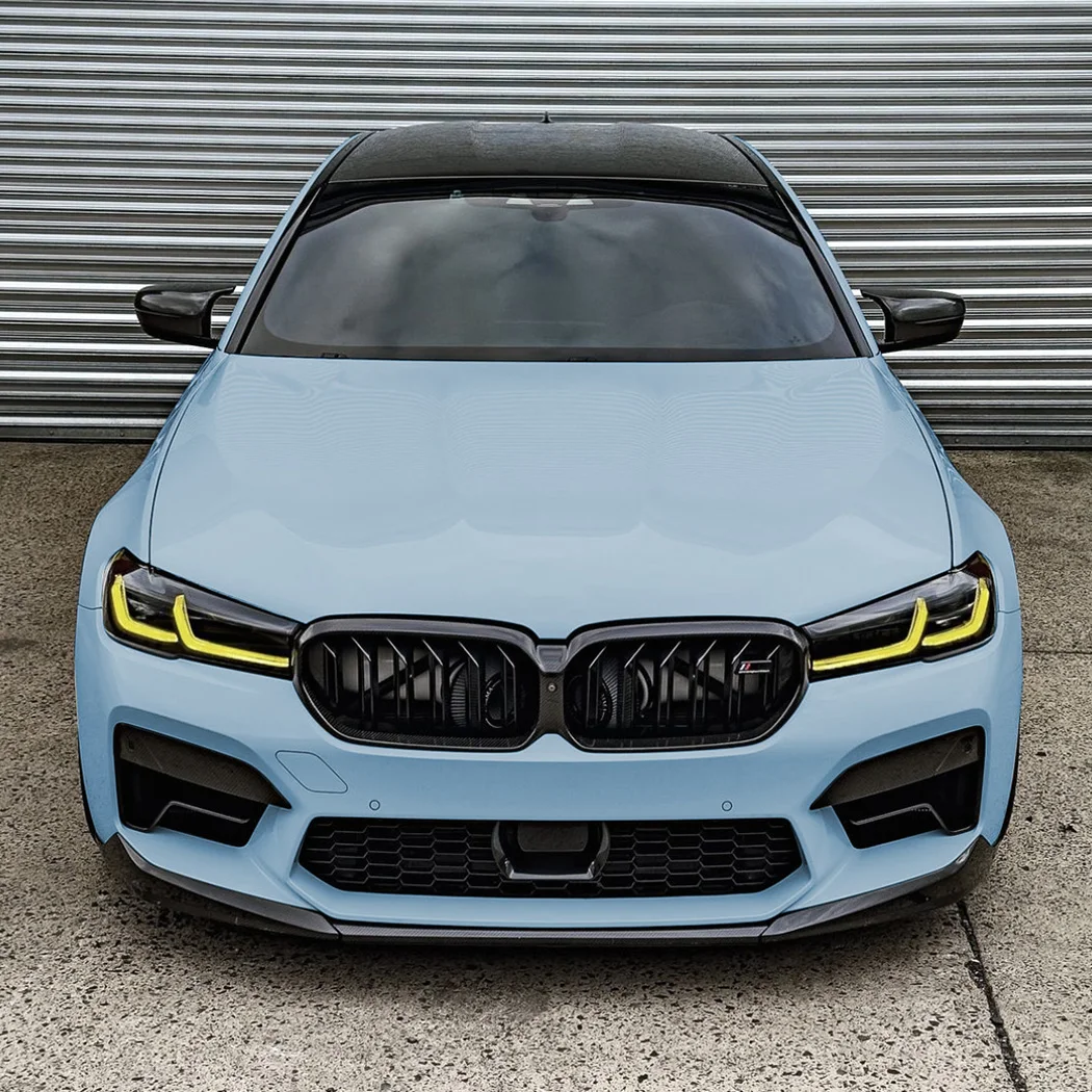For BMW 5 Series M5 F90 LCI 2021-2024 Front Bumper Lip Spoiler Shovel Lower Splitter Car Guard Protector Body Kit Modification