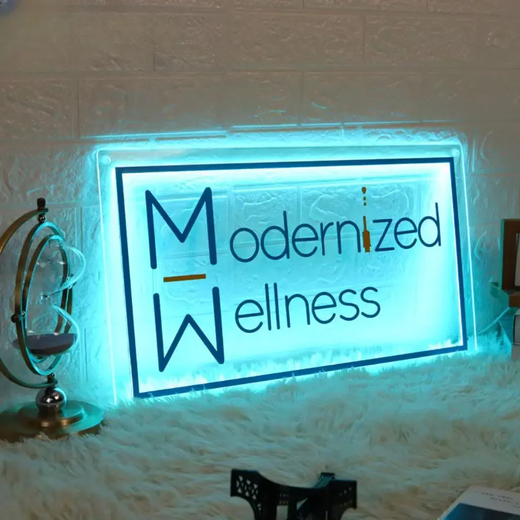 مخصص الاكريليك الأعمال تسجيل مخصص صالون الأعمال شعار تسجيل صالون تجميل جدار ديكور اسم الشركة لافتات