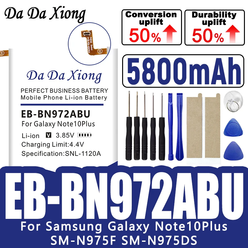 5800mAh EB-BN972ABU Battery For Samsung GALAXY Note 10+ Note10Plus Note 10 Note10+ Plus SM-N975F SM-N975DS Mobile Phone Battery
