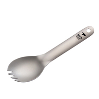 Keith Titanium Spork 140mm Non-toxic Bacteriostatic Dinnerware Ultralight Outdoor Travel Hiking Picnic Camping Tableware Spoon