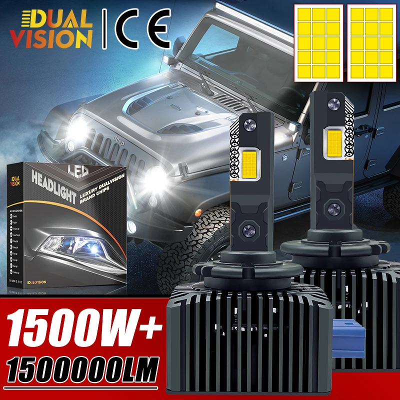 

D1S Светодиодные фары серии D D3S Canbus 9570 CSP D5S D8S Светодиодные супер яркие D1R D3R 1:1 Автоматические ксеноновые автомобильные лампы Plug And Play Светодиодные 12 В