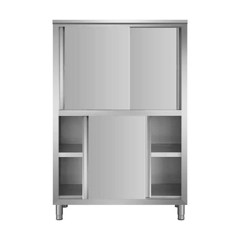 

Commercial food cleaning cabinets, sliding door lockers, multi-layer stainless steel cupboards