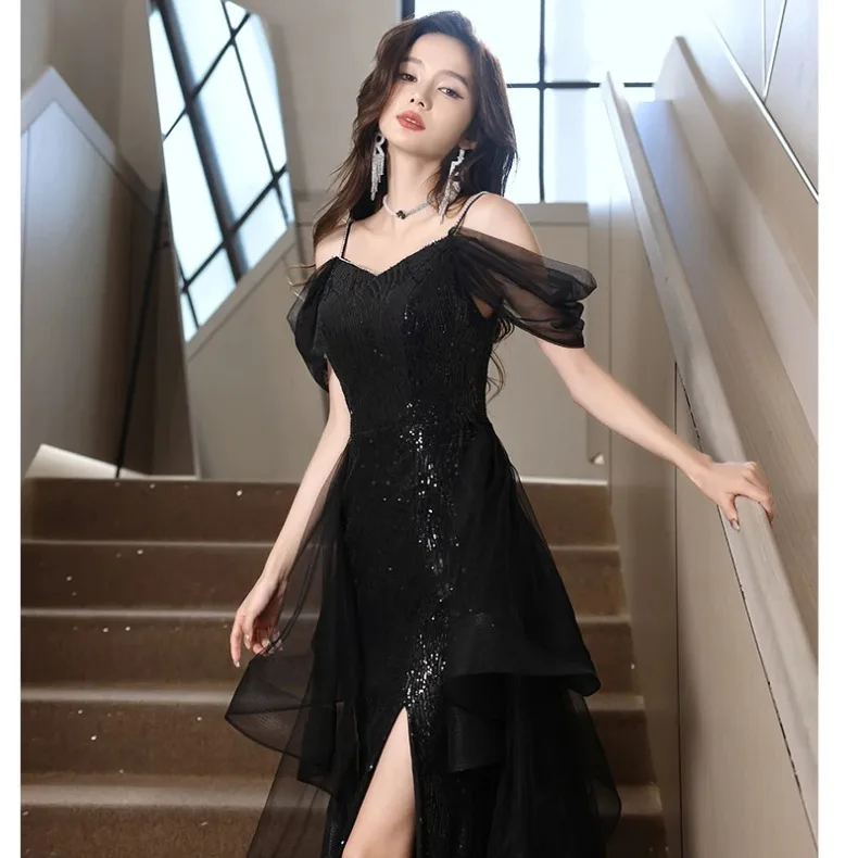 black and pink floral maxi dress Midnight Blooms Maxi Dress in Black with Pink Floral Linen Blend