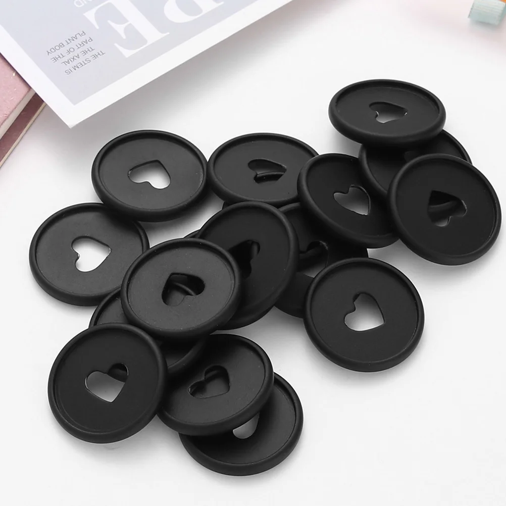 

20pcs Matte Finish Discs Hollow Design Plastic Binder Rings For Loose Leaf Paper Book Binding Supplies Office School