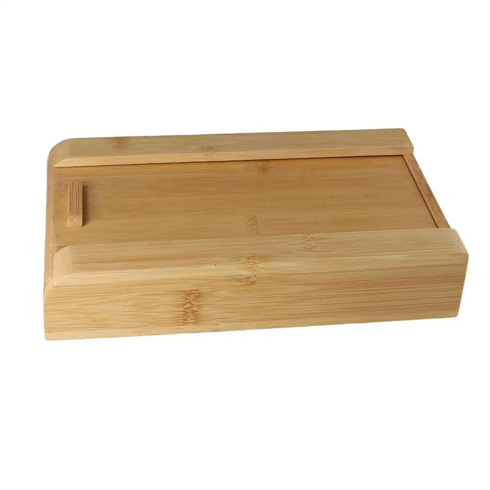 Invisible Storage Box Decoration Bamboo/Walnut Adhesive Hidden Drawer Home Storage Stationery Container Wooden Storage Drawer