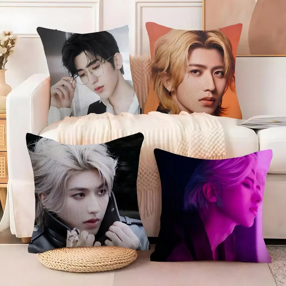 Hot Singer Cai XuKun I-kun Cushion Cover  Plush Fabric Soft Double Sided Print Sofa Cushion Cover Throw Pillow Covers