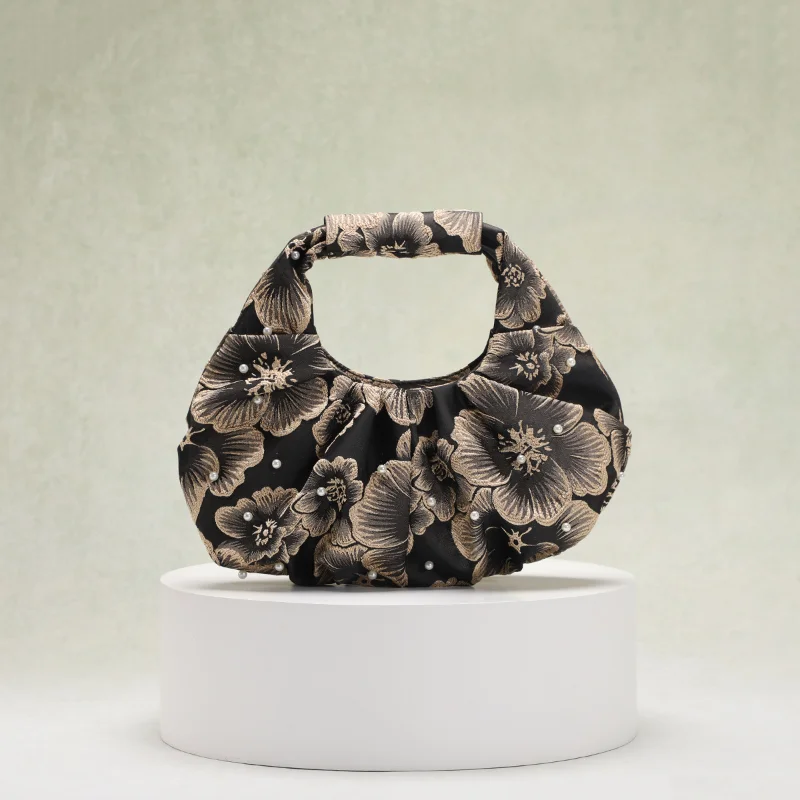 

Женская сумка в китайском стиле 2026: Ретро-жаккард, плиссированный дизайн, жатая ткань, жемчужная отделка, сумка-чонсам, сумка-тоут