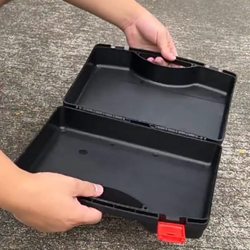 

1 шт., портативная пластиковая коробка для хранения инструментов, ящик для инструментов с ручкой, автомобильный ящик для хранения электронных компонентов