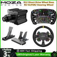 MOZA Racing R12 Wheel Base Lightweight Design 12 N·M Torque Direct Drive Servo Motor With New Generation FFB Filtering Algorithm