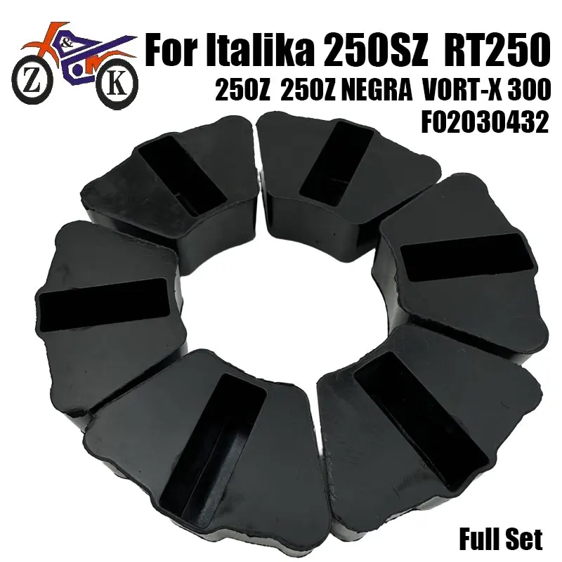 Amortiguador de Goma para Motocicleta Italika 250SZ RT250 RT250 SPORT VORT-X 300, Repuesto para Cubo de Piñón Trasero F02030432