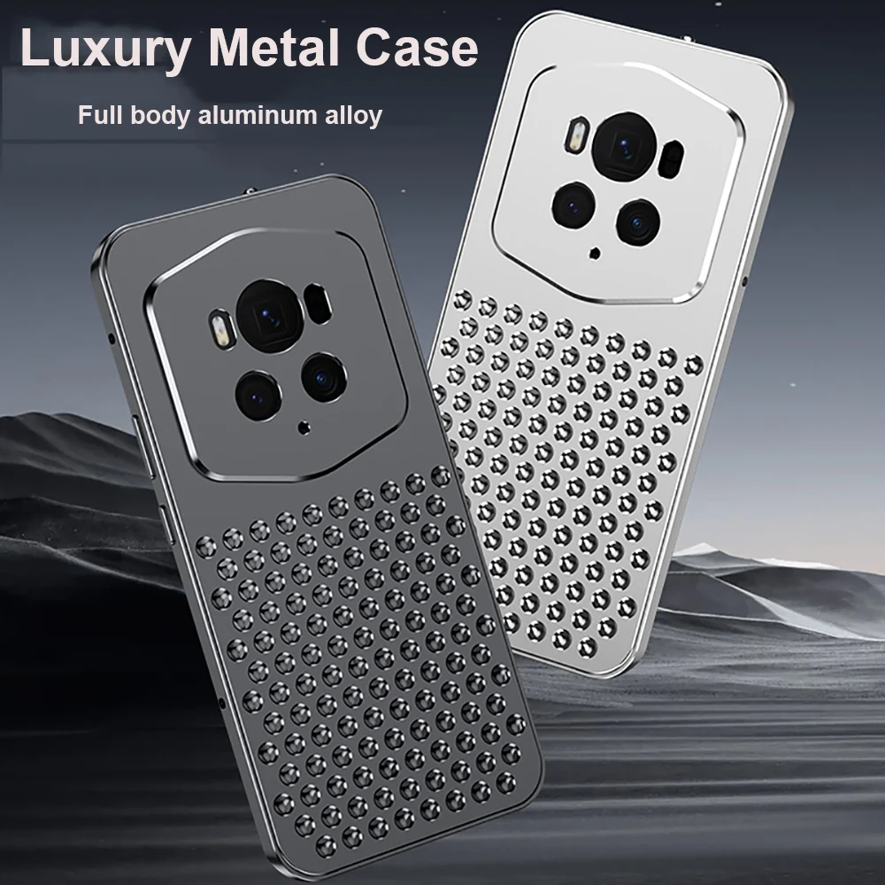 

Роскошный металлический чехол для Honor Magic 6 Pro, противоударный чехол, алюминиевый бампер, защита для камеры, тонкий Чехол