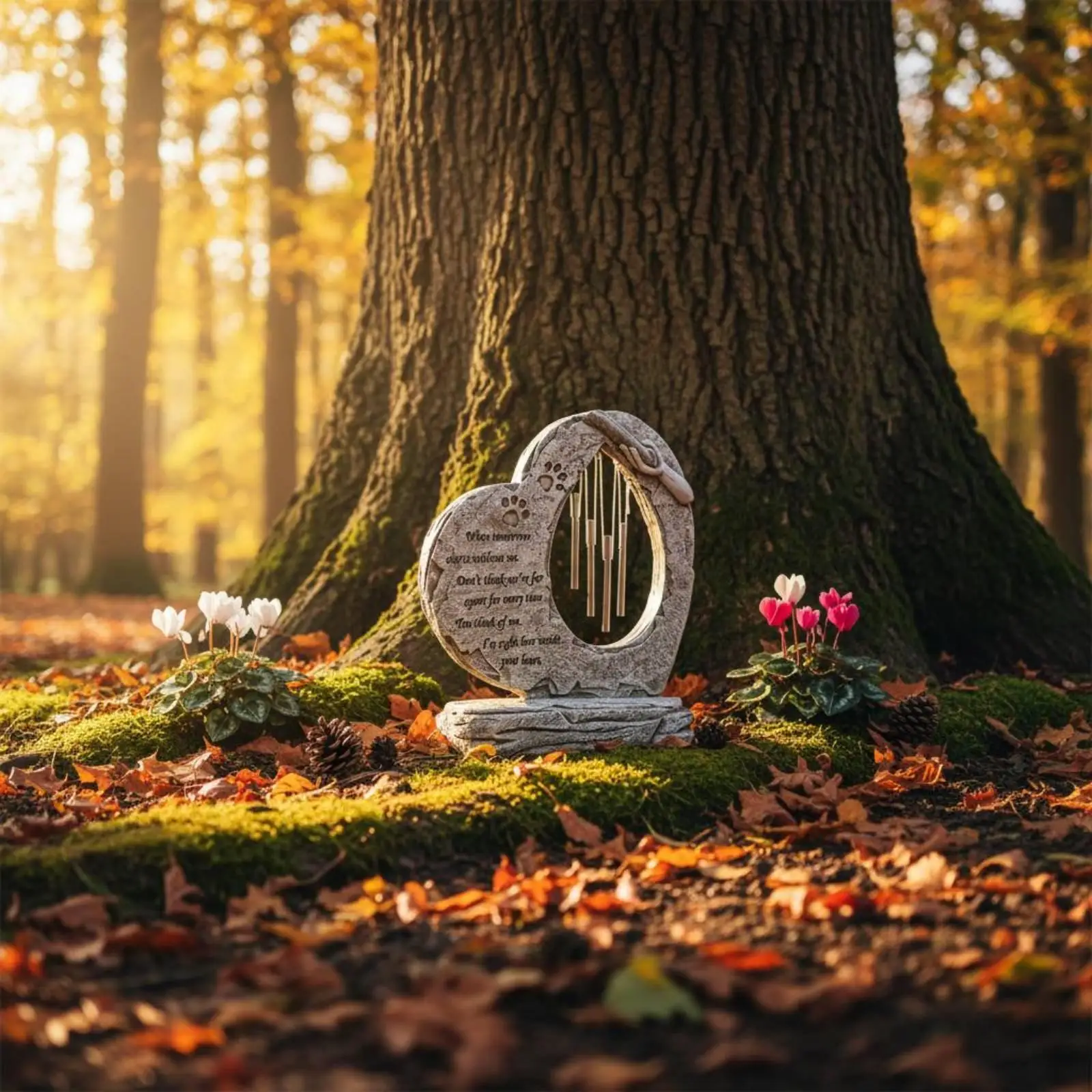 Resin Tombstone Pet Paw Memorial Kit Personalized Grave Stone Remembrance Plaque for Outdoor Garden Keepsake
