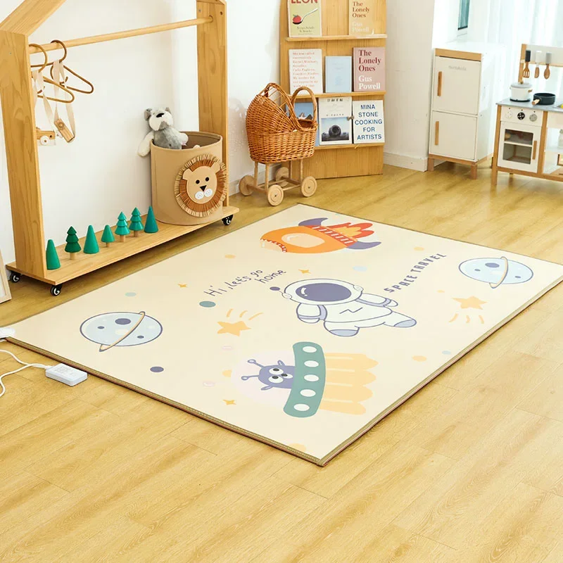 Children's cartoon carbon crystal floor heating mat electric heating carpet  mat graphene heating mat living room