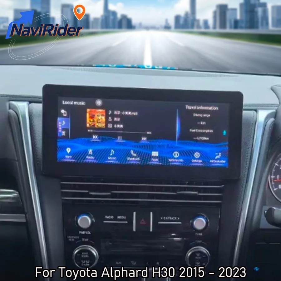

12.3inch Stereo Android Car Radio For Toyota Alphard H30 2015-2023 Multimedia Video Player Navigation Carplay WIFI 4G Audio GPS