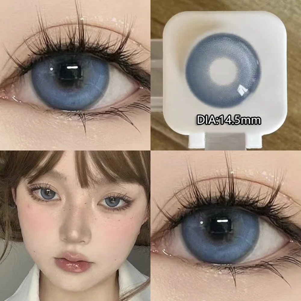 Color Contact Lenses for Eyes Real Looking Myopia Prescription Contacts Lense with Degree green Cosmetics Contact Beauty Pupil