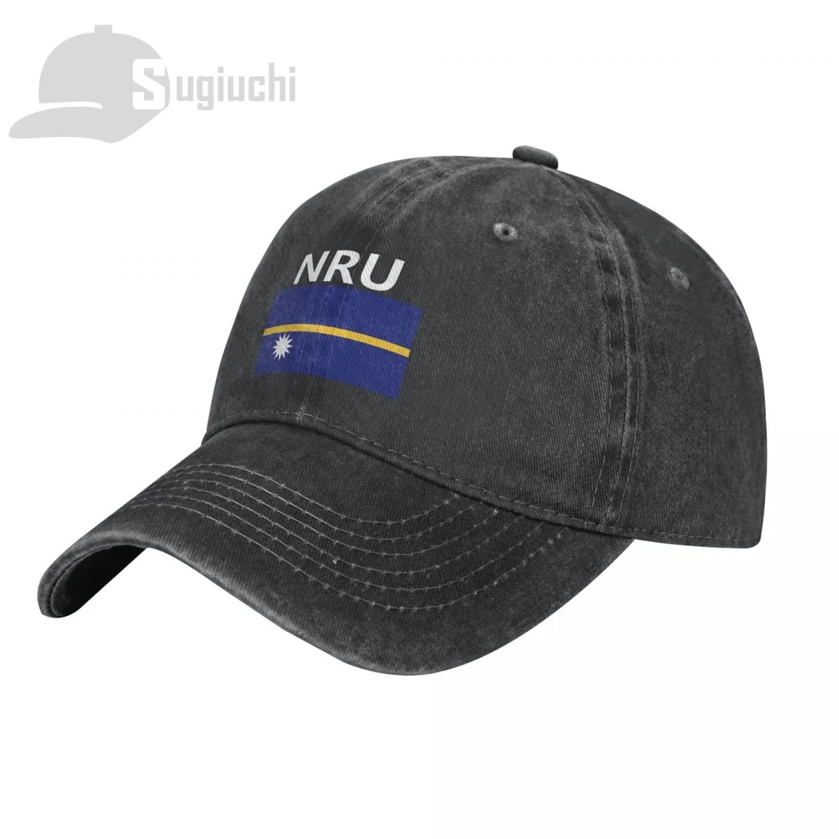 Nauru Flag With Letter Washed Cotton Cap Gorras Snapback Caps Baseball Dad Outdoors Travel Sun Hats Casquette