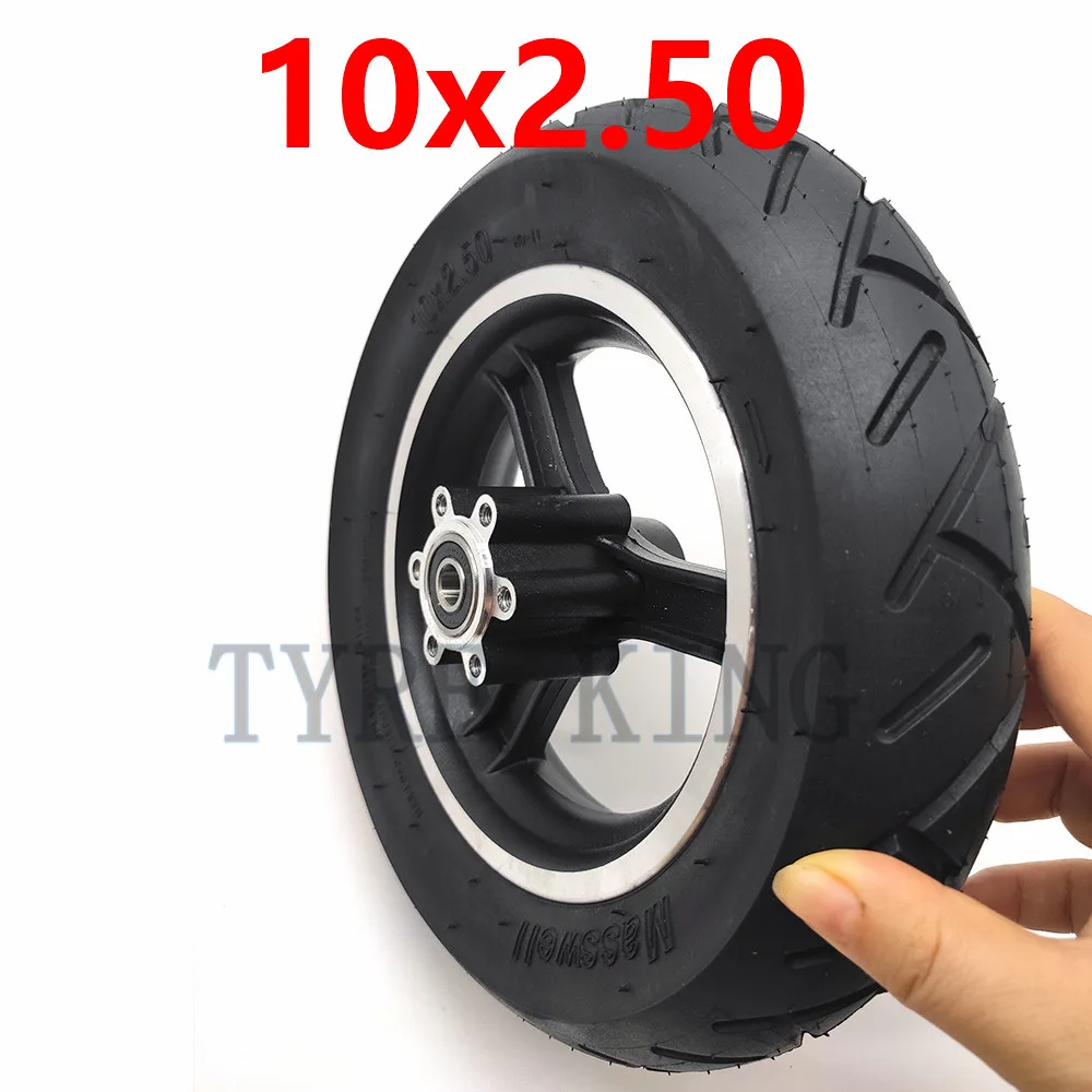 10 Inch 10x2.50 Wheel Tire 10*2.50 Inner Outer Tyre with Alloy Rim for SPEEDWAY Electric Scooter Accessories