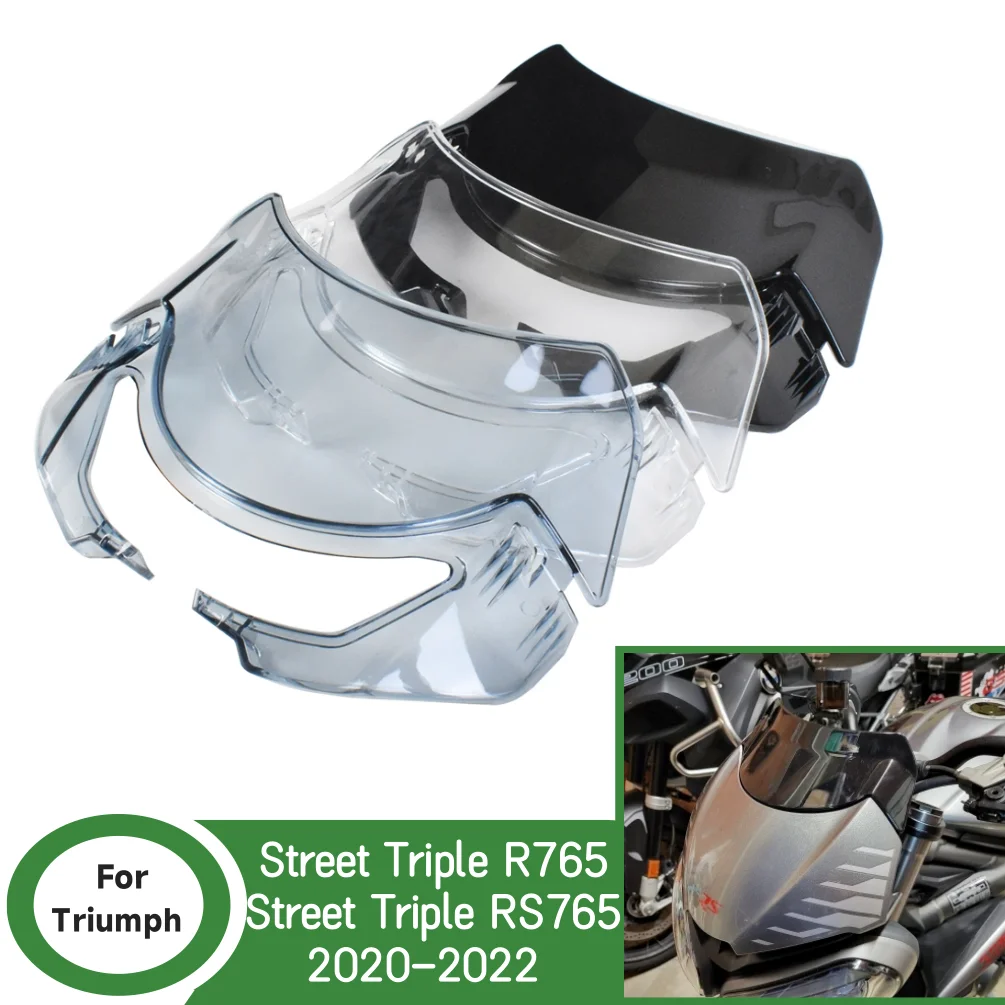 

R765 RS765 Front Wind Screen Shield Air Deflectors For Triumph Street Triple RS R 765 2020-2022Windscreen Motorcycle Windshield