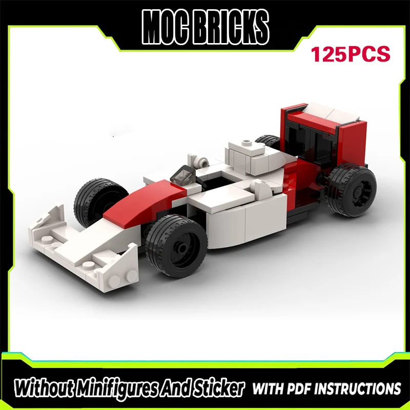

Speed Racing Car Model MOC Building Bricks MP4/4 Classic Racing Car Modular Technology Gifts Holiday Assemble Children Toys Suit