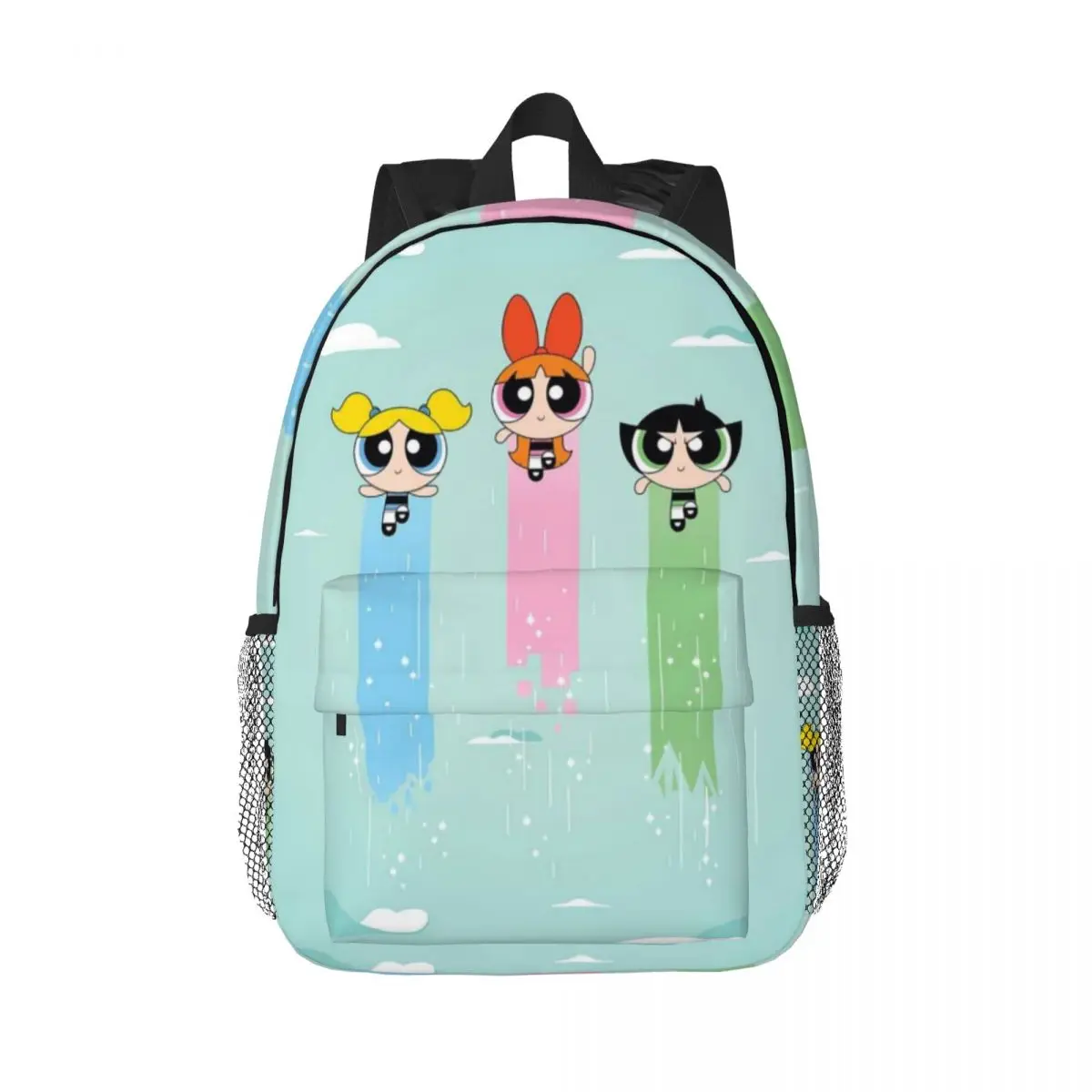 The Powerpuff-Sac à Dos observateur et Étanche de Grande Capacité, 15 Pouces, pour Étudiant Fille et Garçon