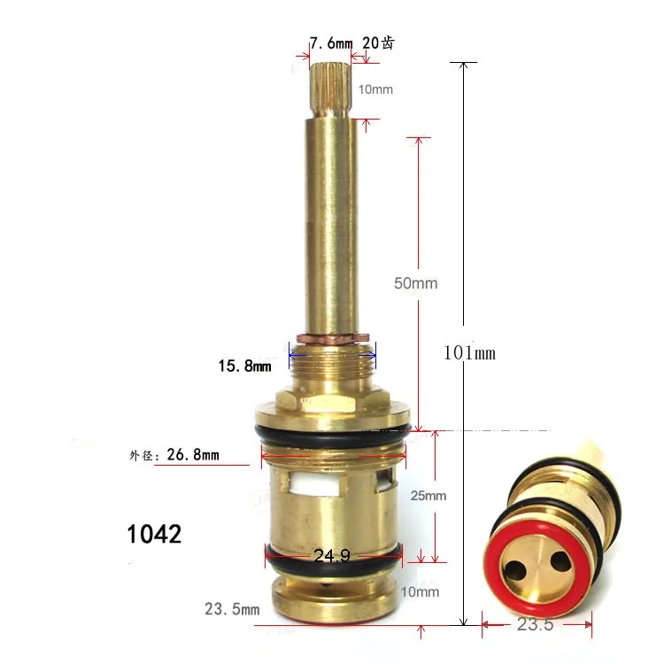 MTTUZK Wall Mounted shower head two-way water distribution valve Shower column water separator spool Long rod brass spool