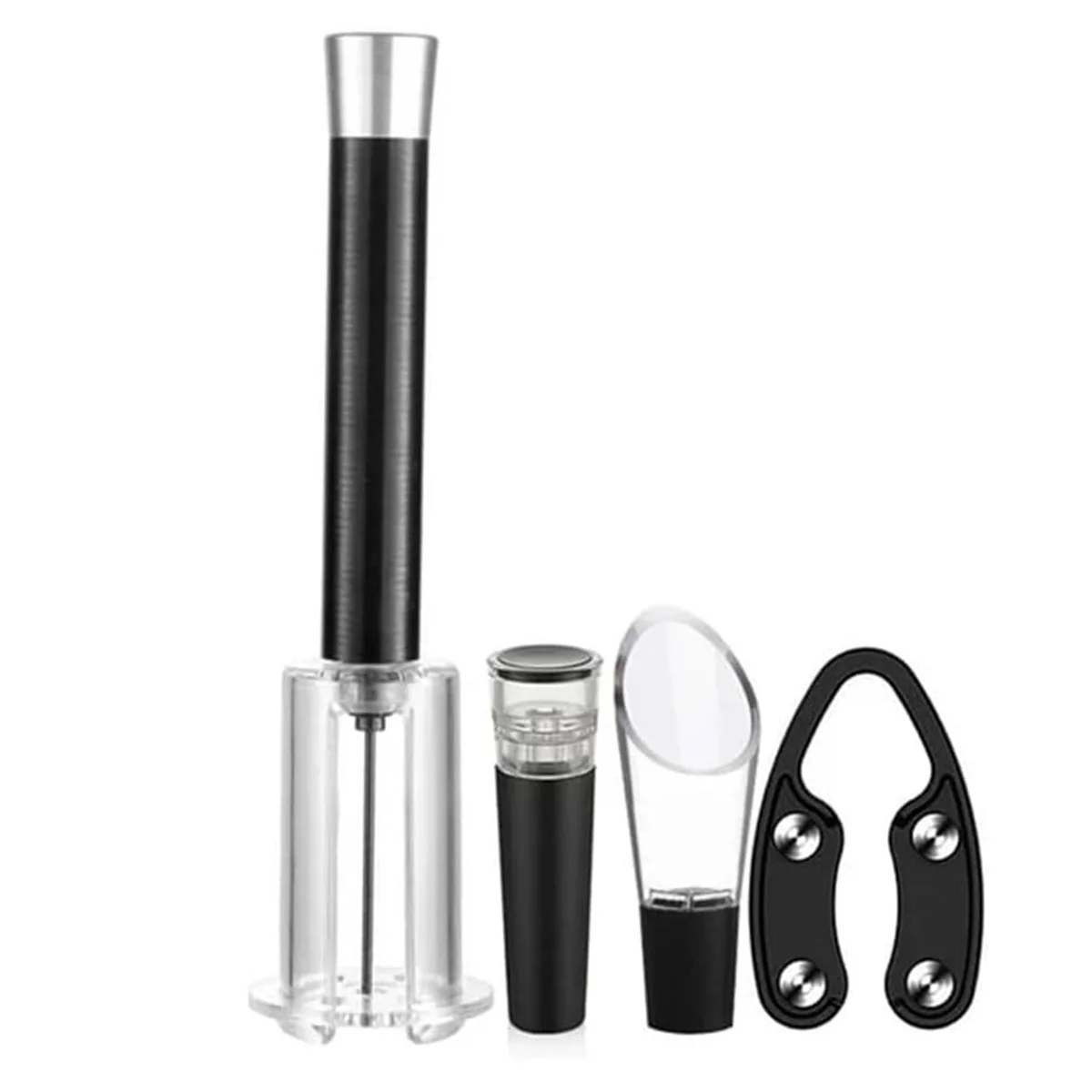 New Wine Opening Set, Air Pressure Pump Wine Bottle Opener, Easy Cork Removal Corkscrew Wine Opener Gifts to Wine Lovers