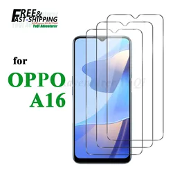Screen Protector For OPPO A16 Tempered Glass  9H HD High Aluminum Clear Transparent Case Friendly
