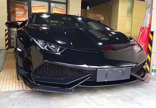 

DMC Style Carbon Fiber Front Bumper Lip Side Skirt Rear Diffuser Rear Spoiler for Lamborghini Huracan LP580 LP610 Body Kit